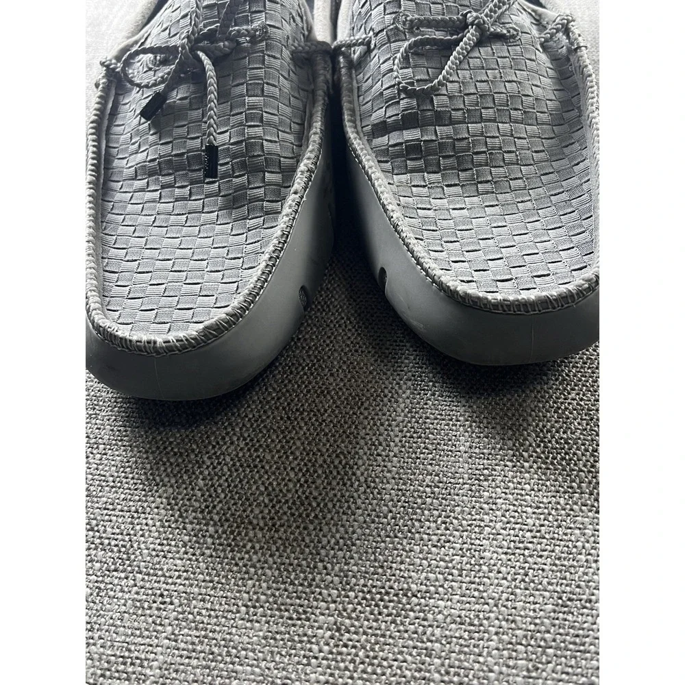 Swims Loafers Men's 13 Gray Woven Driving Casual Preppy Lightweight Shoes